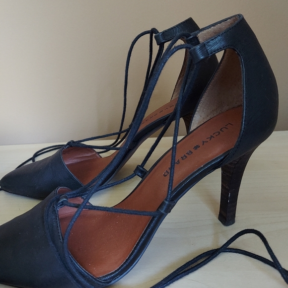 Lucky Brand Sabreena lace up heels - Picture 4 of 8